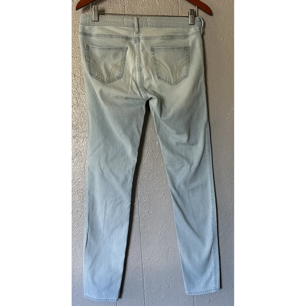 Women's Hollister Jean Leggings Light Blue Size 9L Everyday‎ Pants Casual Y2K